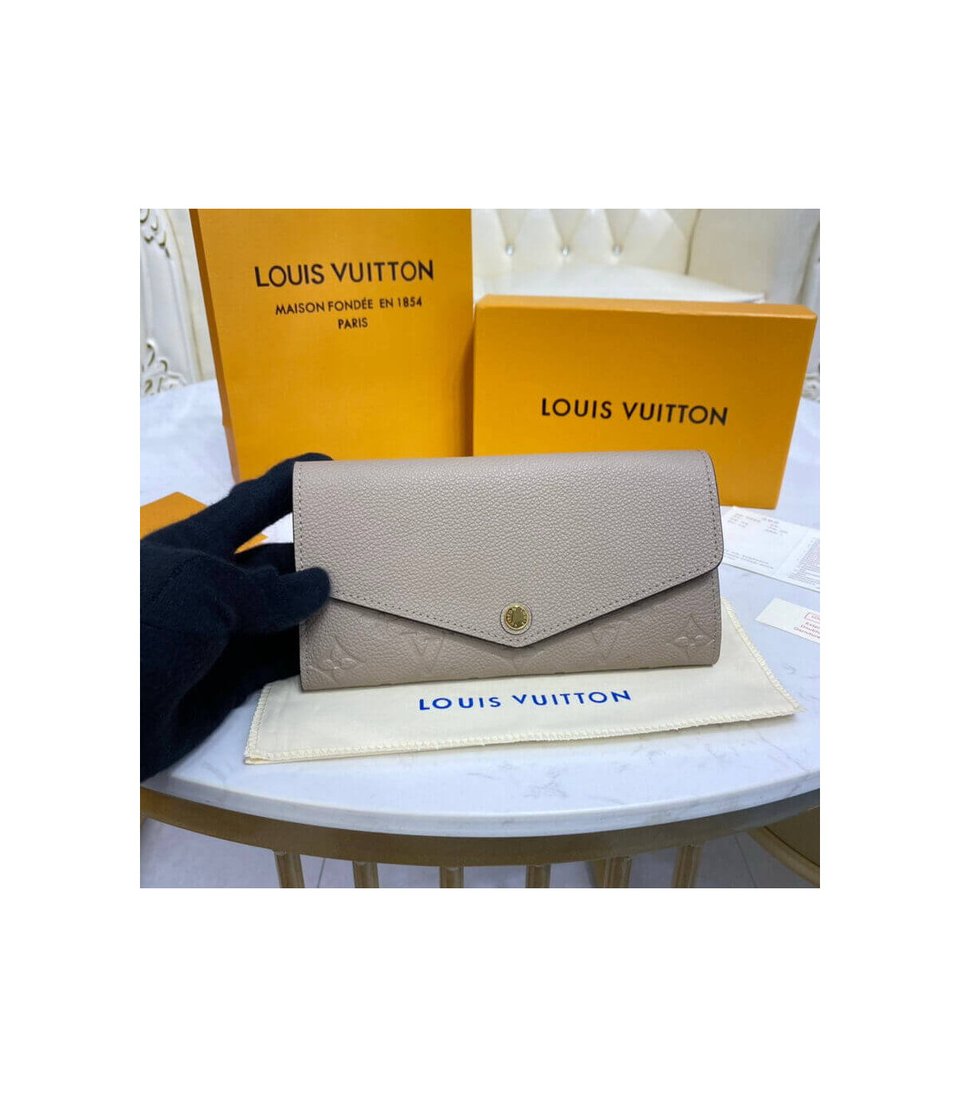 Louis Vuitton Monogram Empreinte Sarah Wallet Touterelle view 3