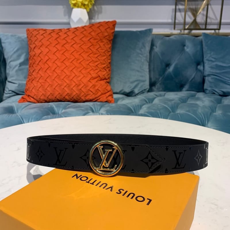 Louis Vuitton LV Circle 30mm Reversible Belt M0139W Gold view 5