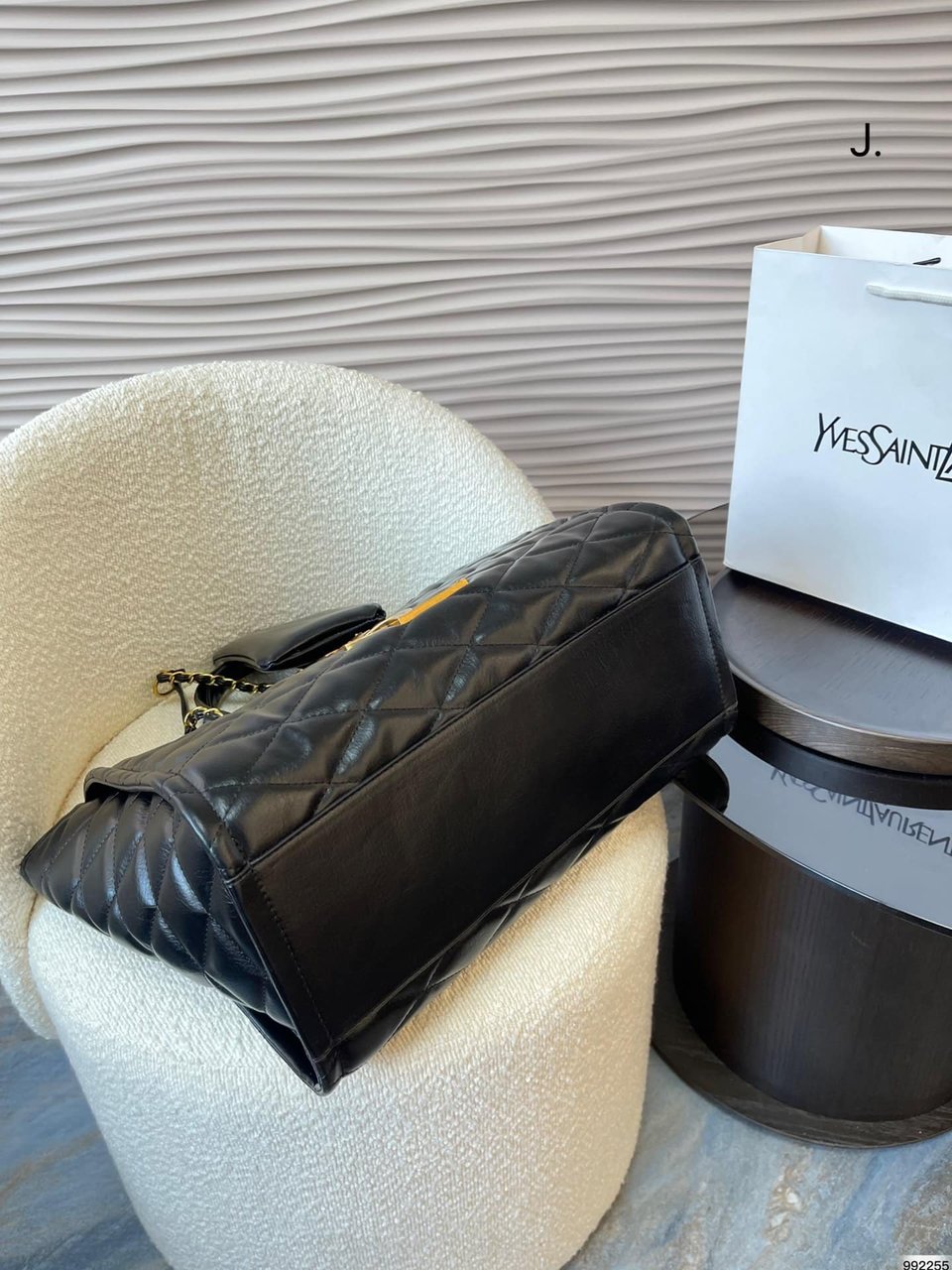 Saint Laurent Shopping Tote Bag Black 40Cm view 6