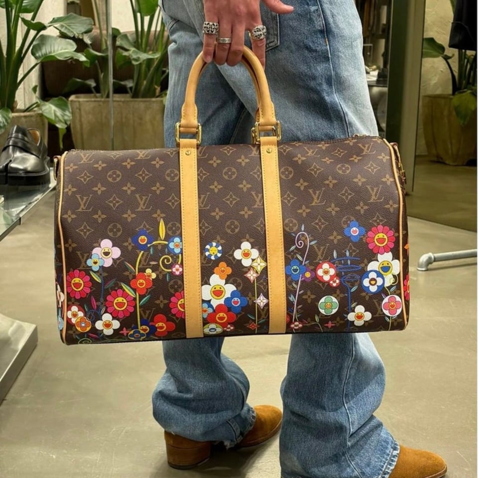 Louis Vuitton Keepall Bandoulière Bag LV x TM 45cm/17.7in Monogram Canvas M14182 view 2