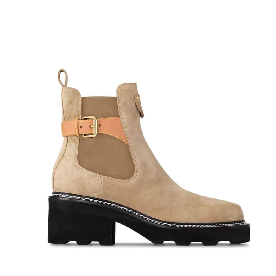 Louis Vuitton Beaubourg Ankle Boot Beige 1Ackd3 view 2