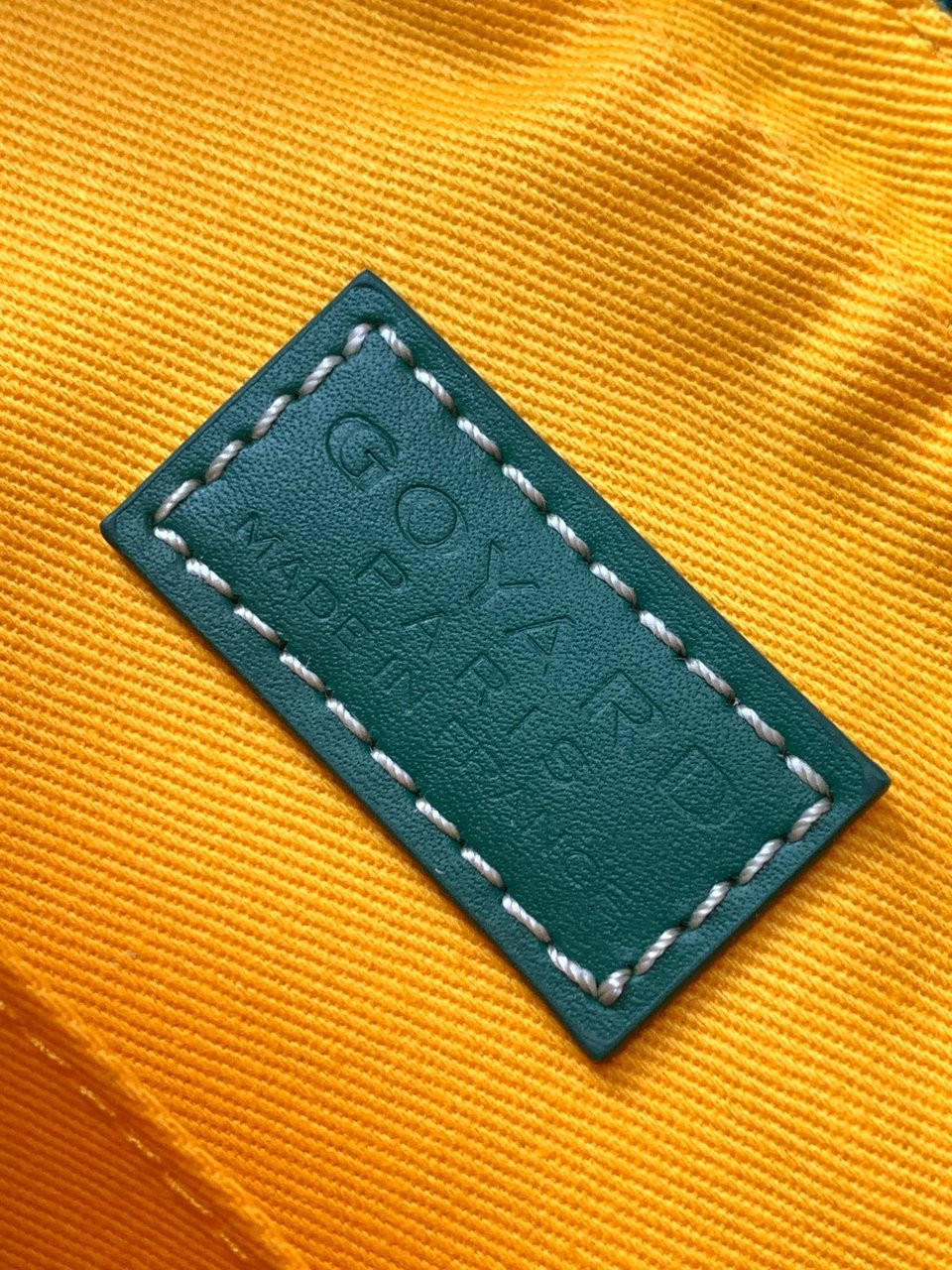 Goyard Yona Bag Coated MM 21Cm Green Canvas view 10