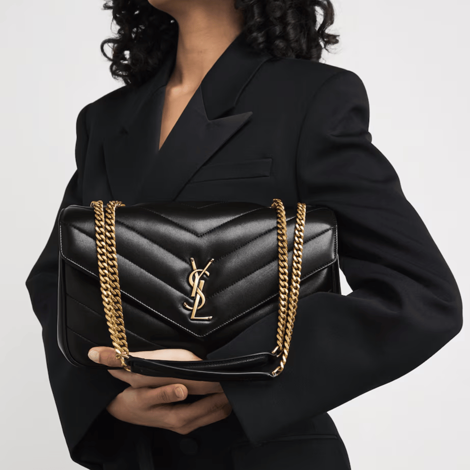 Saint Laurent Loulou Gold Chain Bag 29cm/11.4in view 4