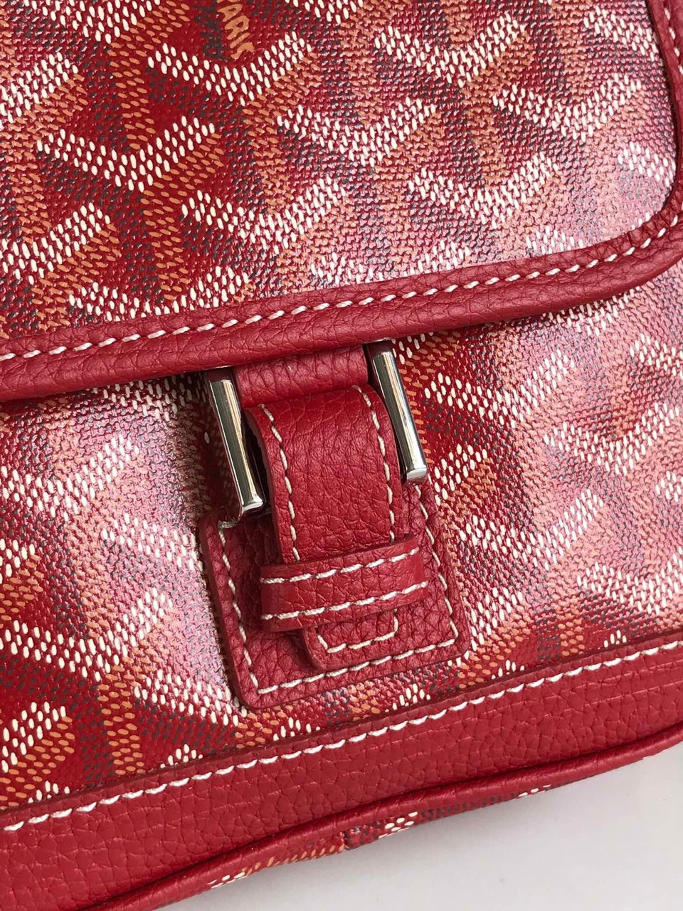 Goyard Grand Bleu 16cm Classic Red Goyardine Canvas And Lambskin view 3