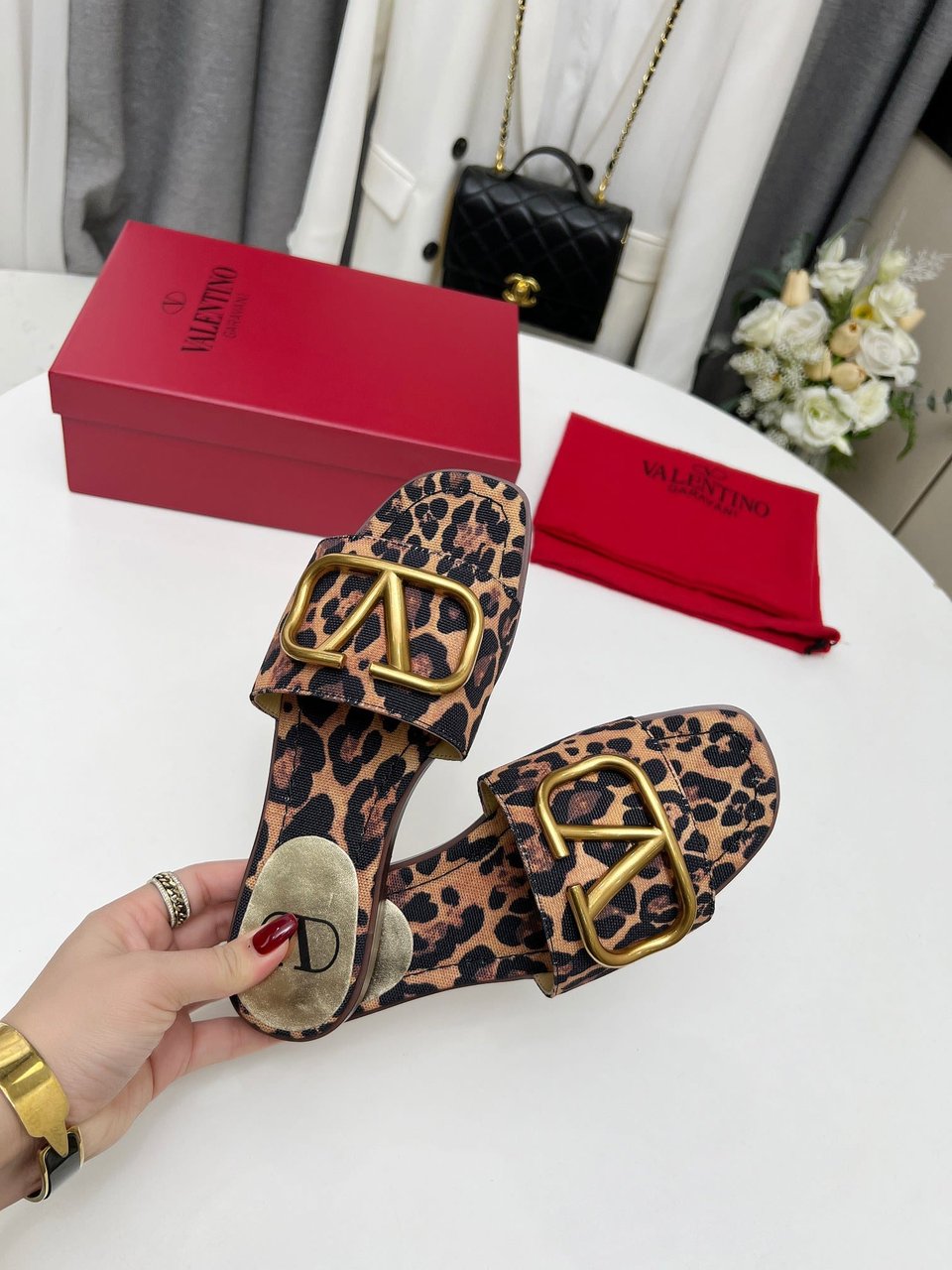 Valentino Garavani Leopard Print Buckle Sandals 3W2S0Bd5Rqy 09J view 10