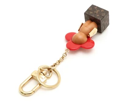 Louis Vuitton Resin Wood Vivienne Trunk Bag Charm &amp; Key Holder 13.5cm/5.3in view 6