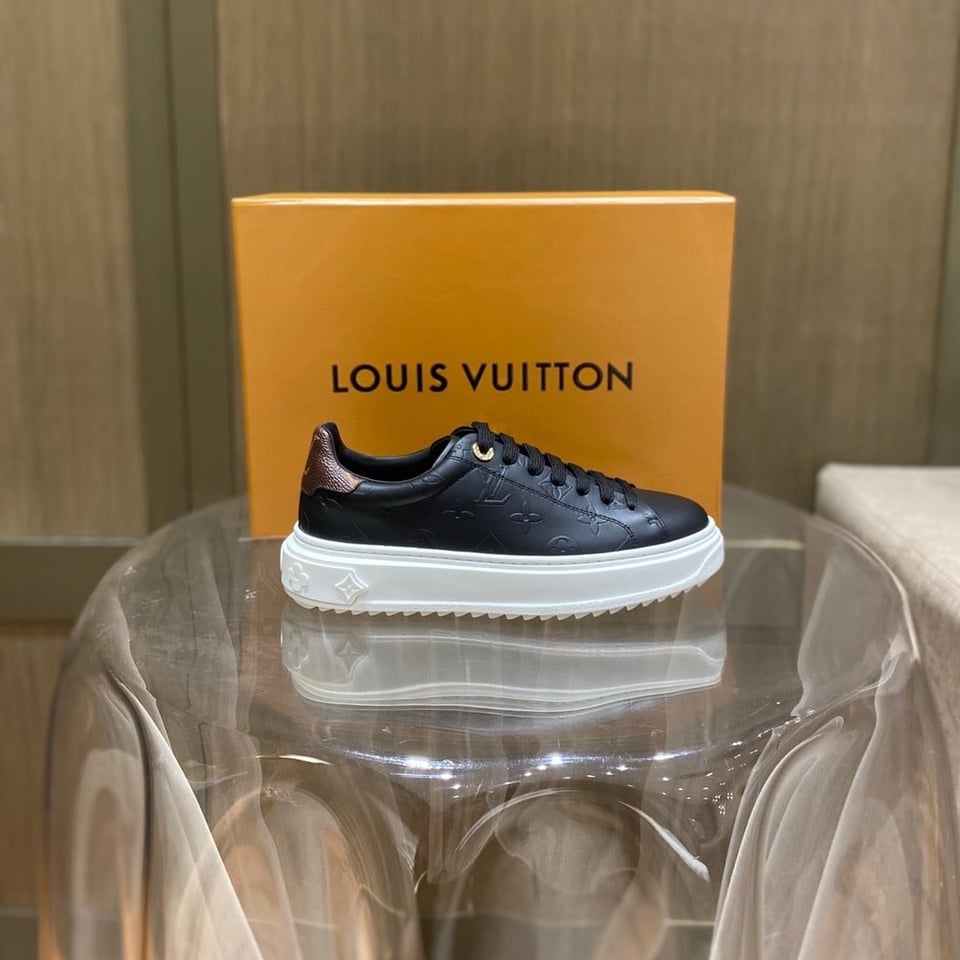 Louis Vuitton Time Out Sneaker Monogram Black view 10