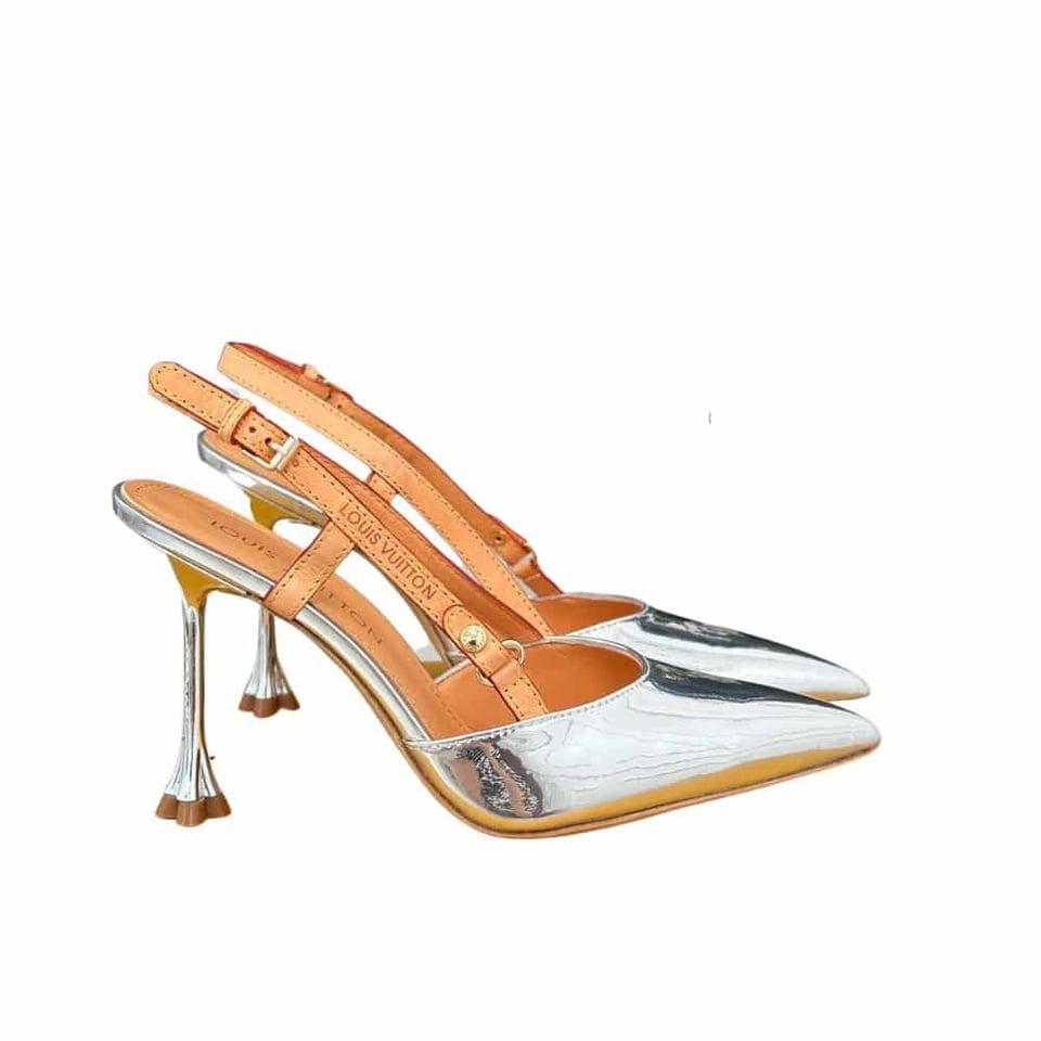 Louis Vuitton Blossom Slingback Pump Silver view 2