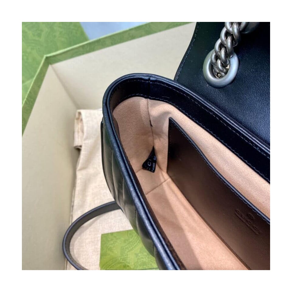 Gucci GG Marmont Mini Shoulder Bag Black view 18