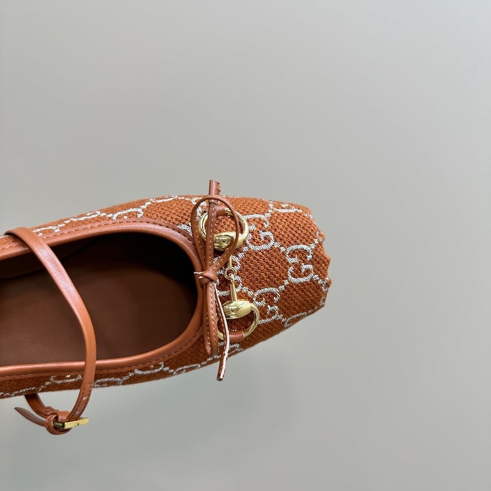 Gucci Women’S Horsebit Ballet Flat Orange view 7