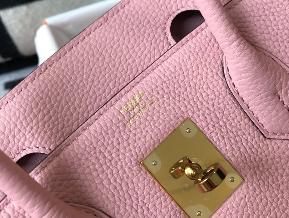 Hermes Birkin 35Cm Pink Togo Leather Gold Hardware view 8