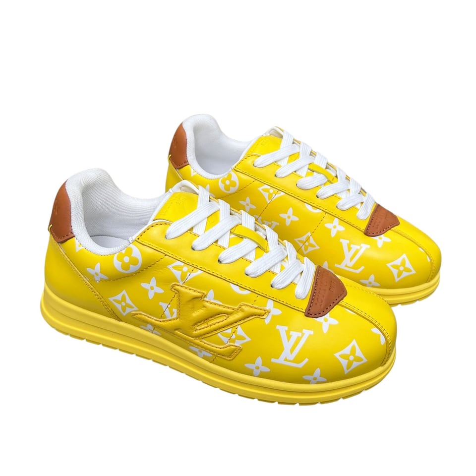 Louis Vuitton LV Trainer Sneaker Yellow Monogram – Leather – Women’s Shoes view 2