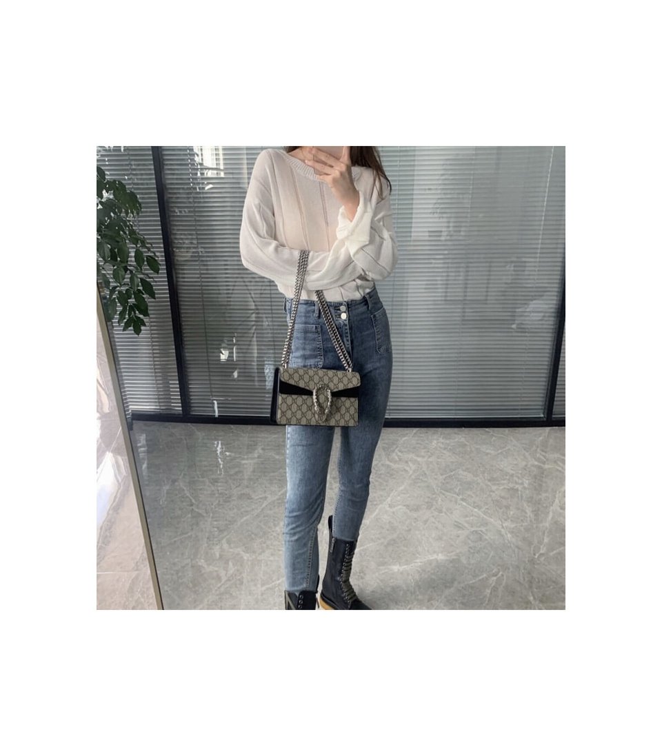 Gucci Dionysus Small Shoulder Bag in GG Supreme with Crystals Black 25cm view 4