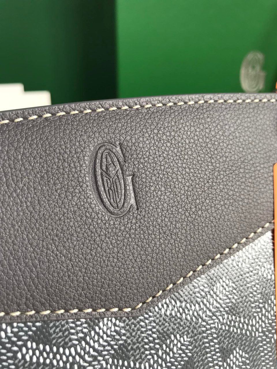 Goyard Rouette Structuré Mini Bag 21cm Grey Black Goyardine Canvas And Calfskin view 3