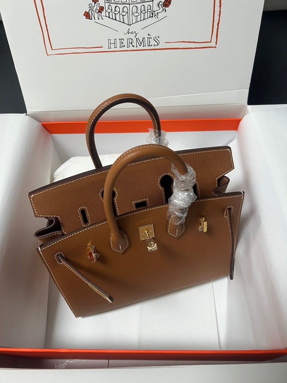 Hermes Birkin Sellier Gold Epsom Leather Gold Hardware view 6