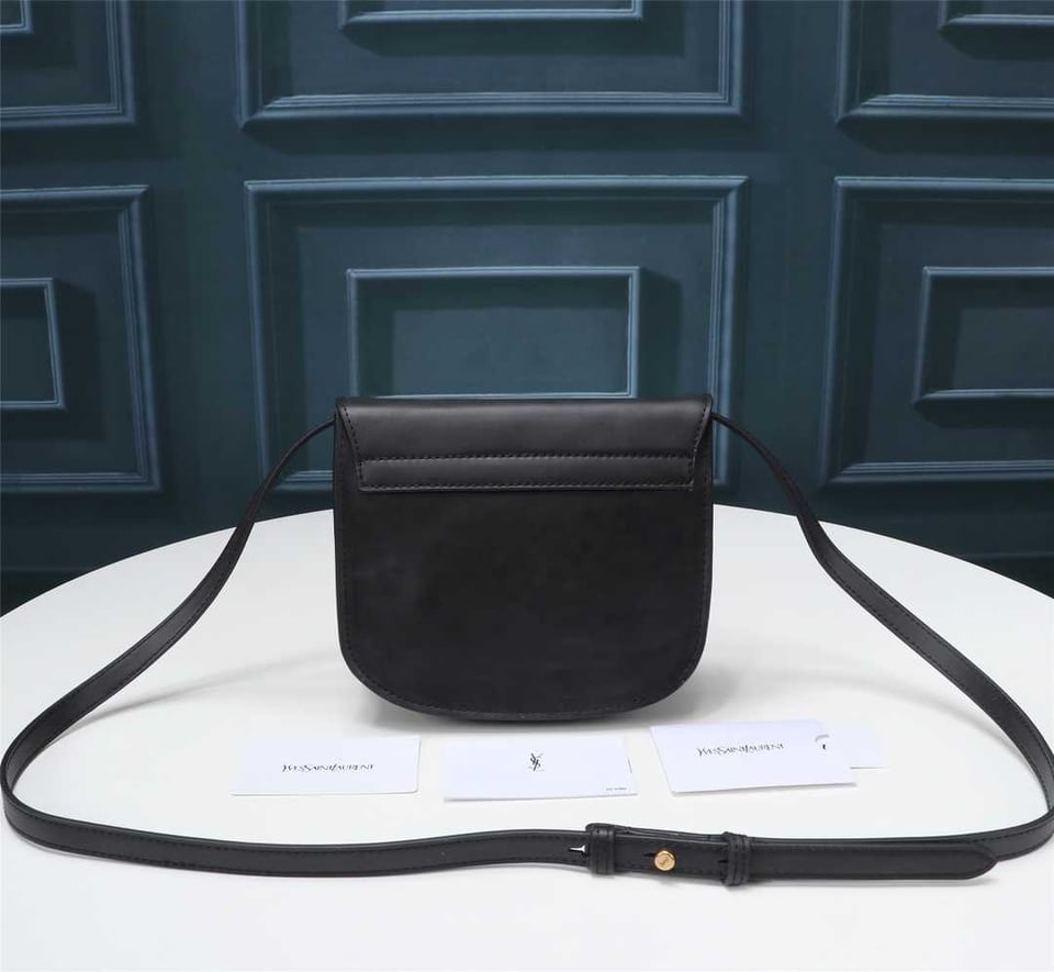 Saint Laurent Kaia Small Satchel In Smooth Vintage Leather Black view 3