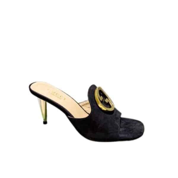 Gucci Blondie Slide Sandal Black view 2