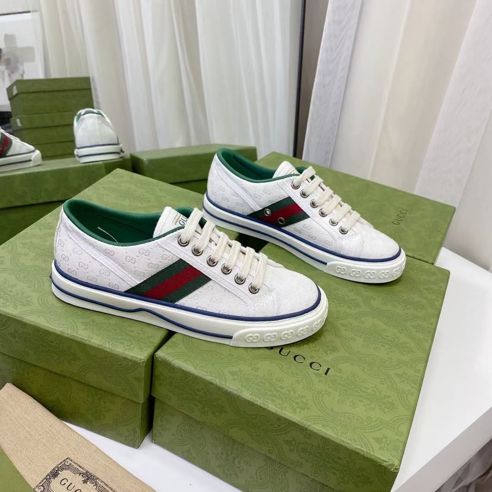Gucci Tennis 1977 White Mini Gg 606111 99W90 9085 view 5