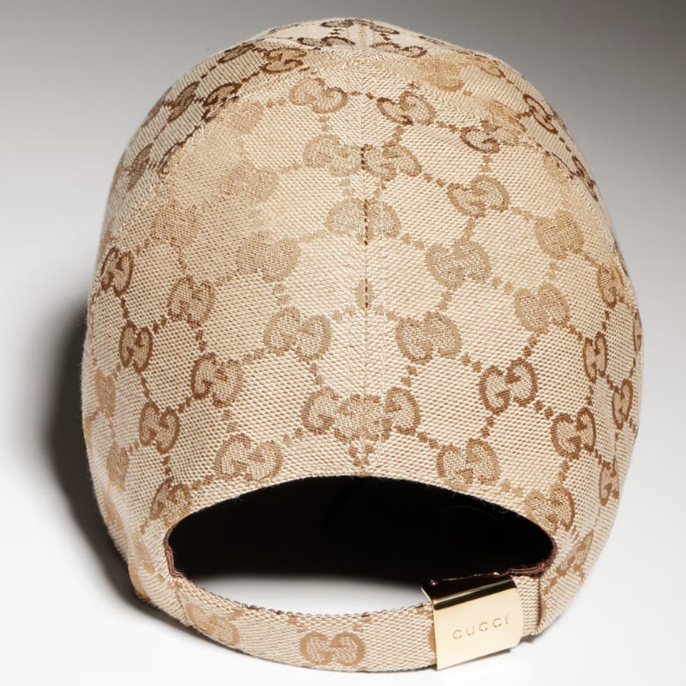 Gucci GG Cotton Canvas Baseball Hat Beige And Dark Brown 875733 3HBMD 9664 view 4