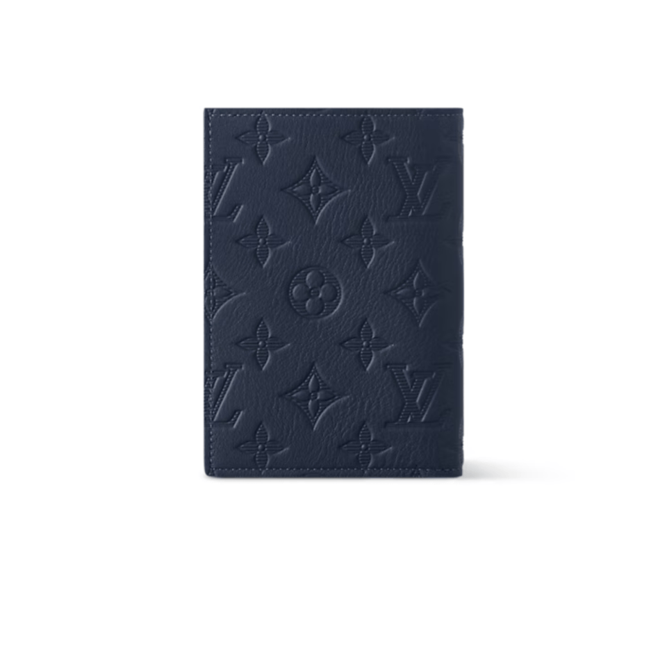 Louis Vuitton Navy Blue Passport Cover For Women 10cm M14792 view 5