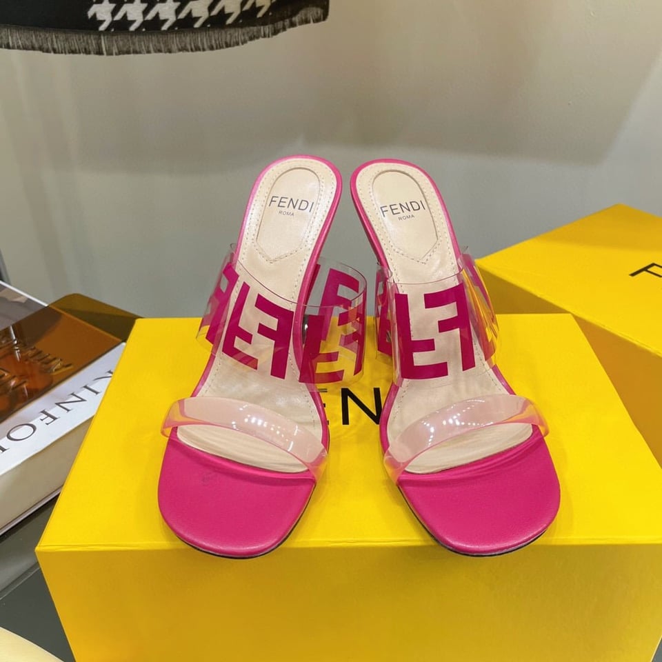 Fendi First Ff Transparent Plastic Handle Pink view 7