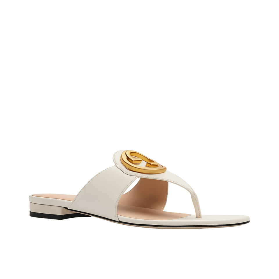 Gucci Women’S Gucci Blondie Thong Sandal Beige view 2