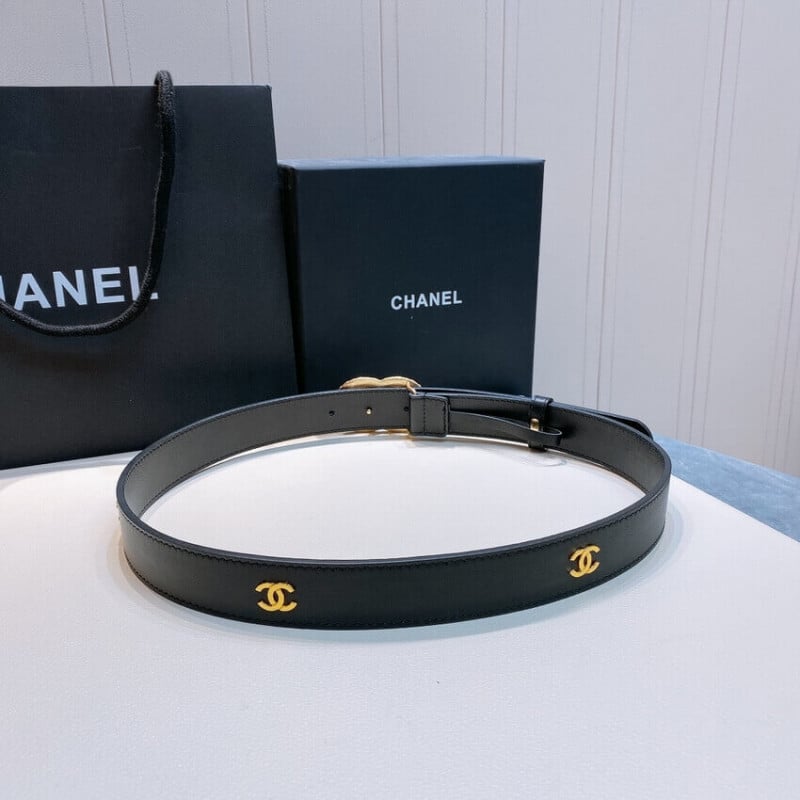 Chanel Calfskin CC Logo 3.0cm Belt 34168 view 4