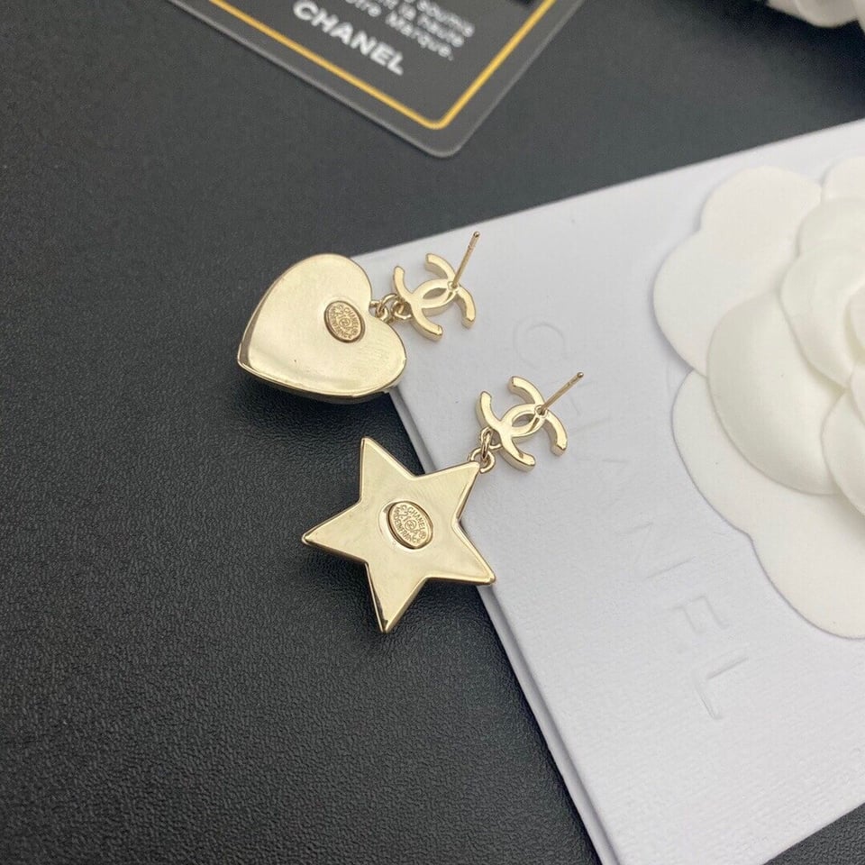 Chanel Cc Gold Earrings view 3