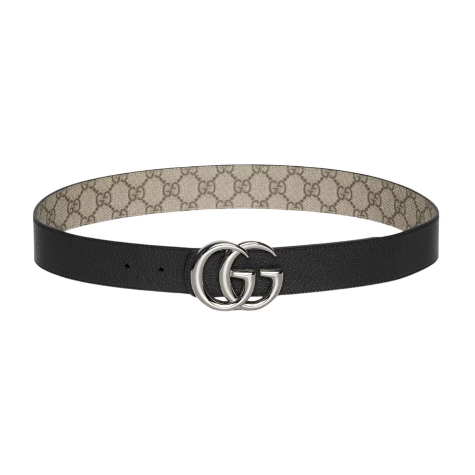 Gucci Reversible GG Marmont Belt Black Leather 838593 FAE0Y 9870 view 4