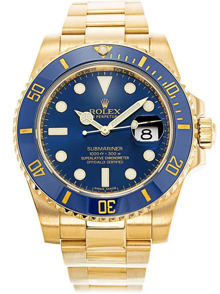 Rolex Submariner 40mm Blue Dial 116618LB view 2