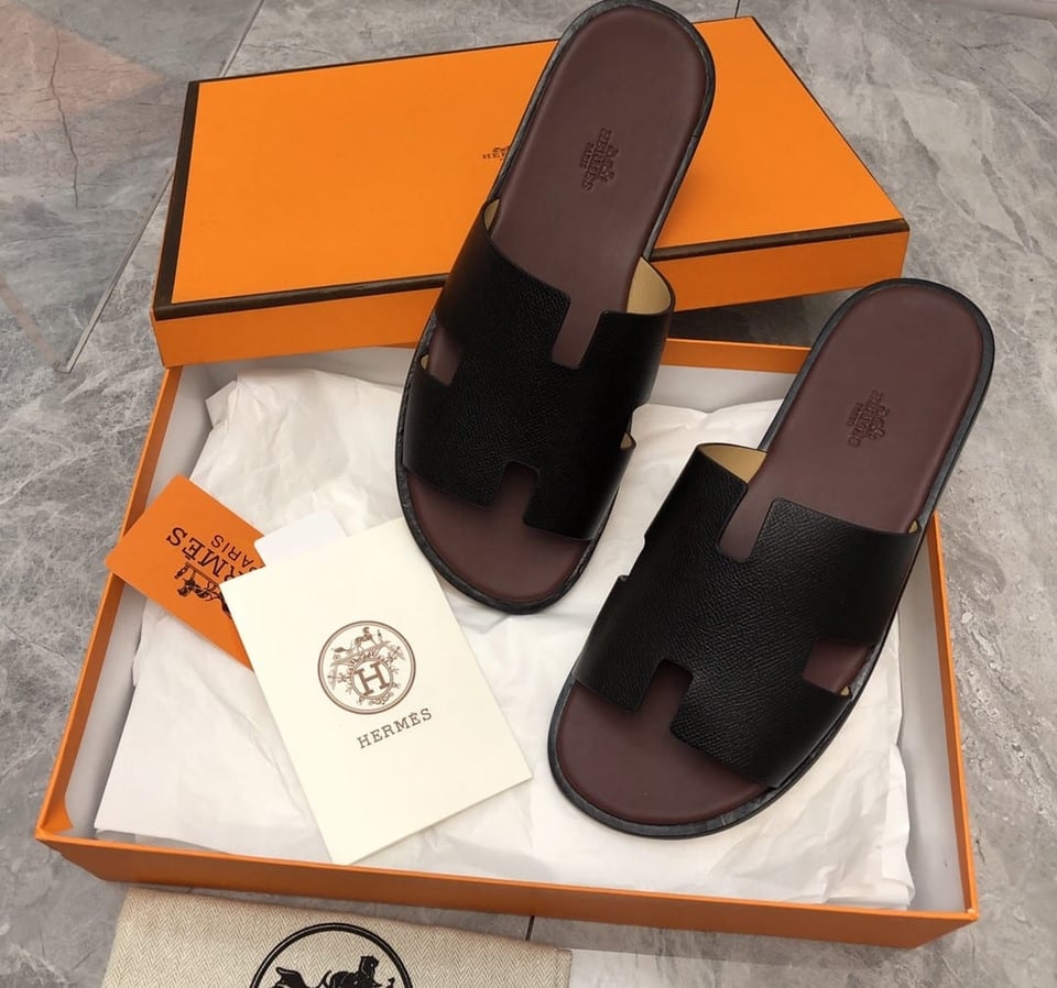 Hermes Izmir Sandal Black And Brown view 11