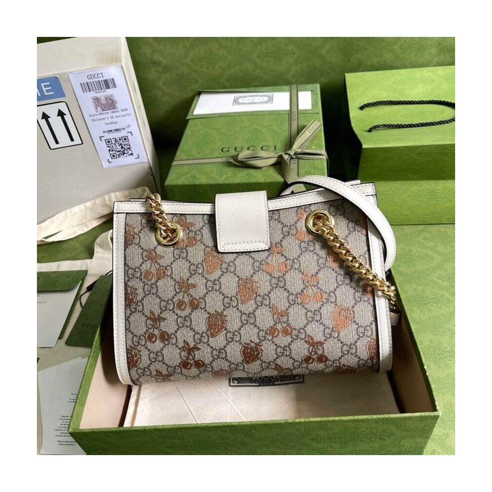 Gucci Padlock Small Berry Tote Bag view 5