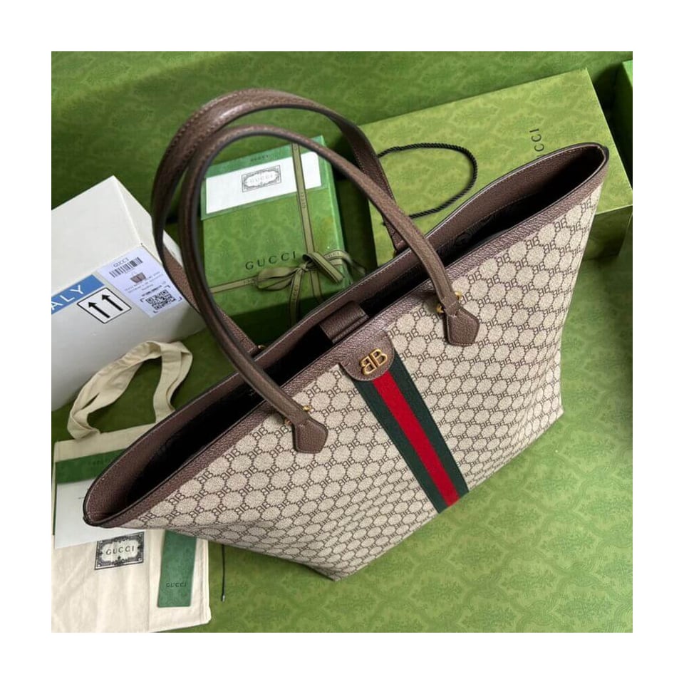 Balenciaga x Gucci Hacker Large Tote Bag Beige view 9