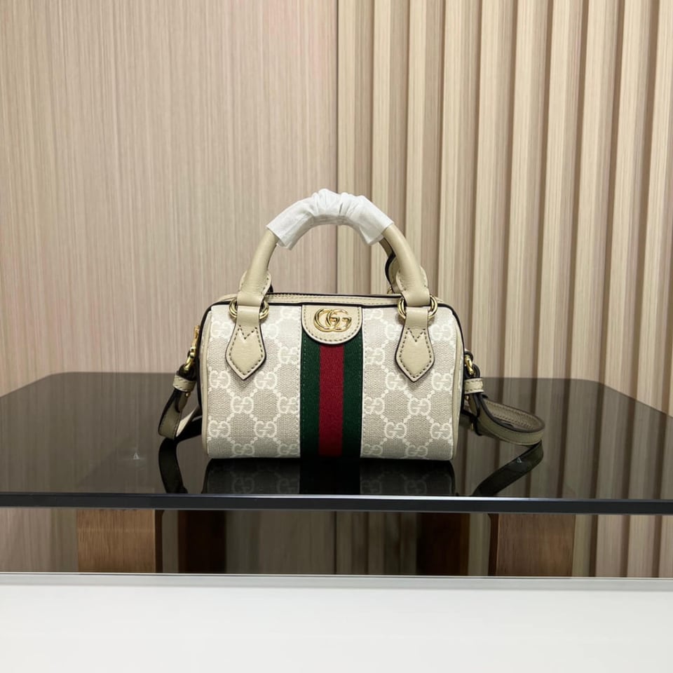 Gucci Ophidia Mini Boston Bag GG Supreme 16.5cm/6.5in view 6