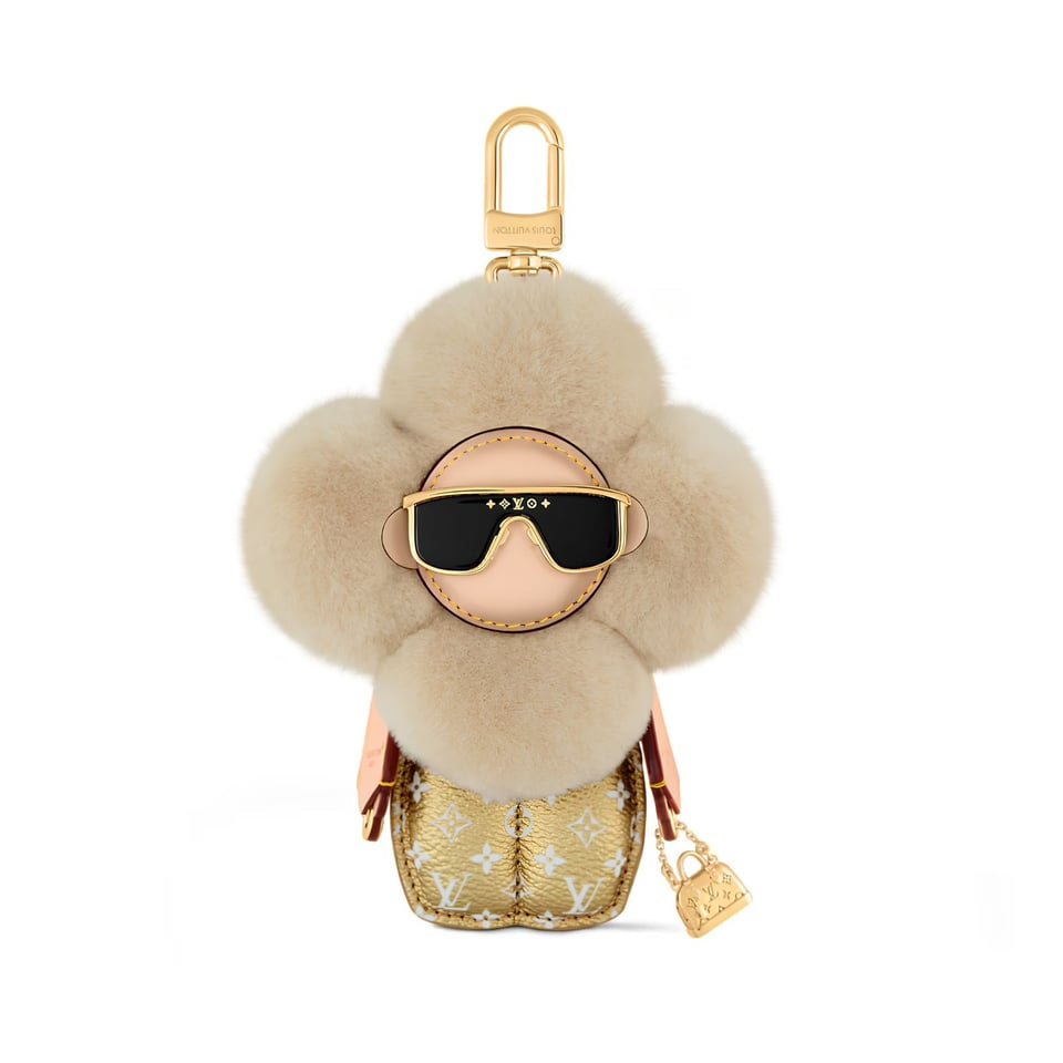 Louis Vuitton Vivienne Fashionista Bag Charm M01739 Gold Calfskin 18cm/7.1in