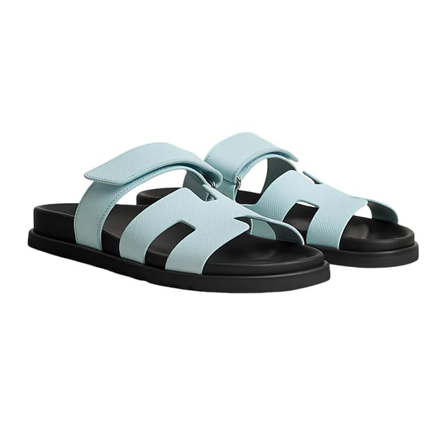 Hermes Naxos Sandal Bleu Brume Color Calfskin H231295Z