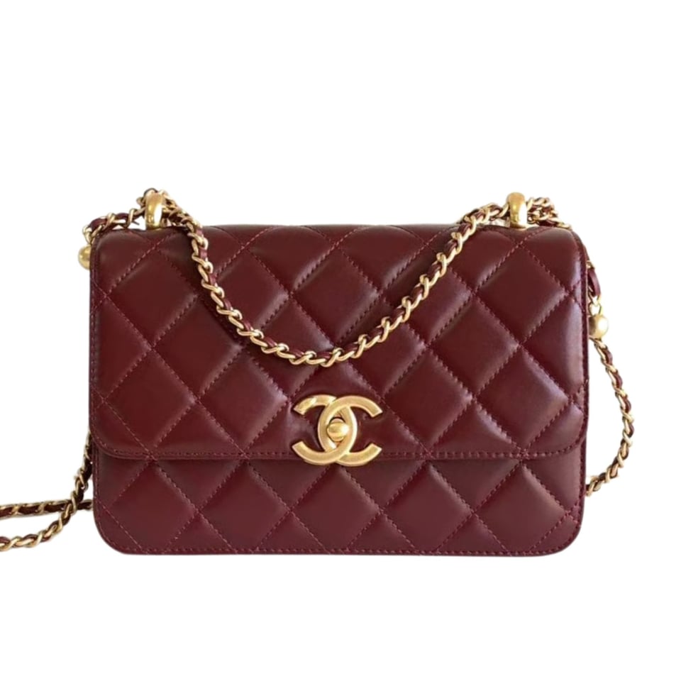 Chanel Calfskin Quilted Perfect Fit Flap Red 22cm view 2