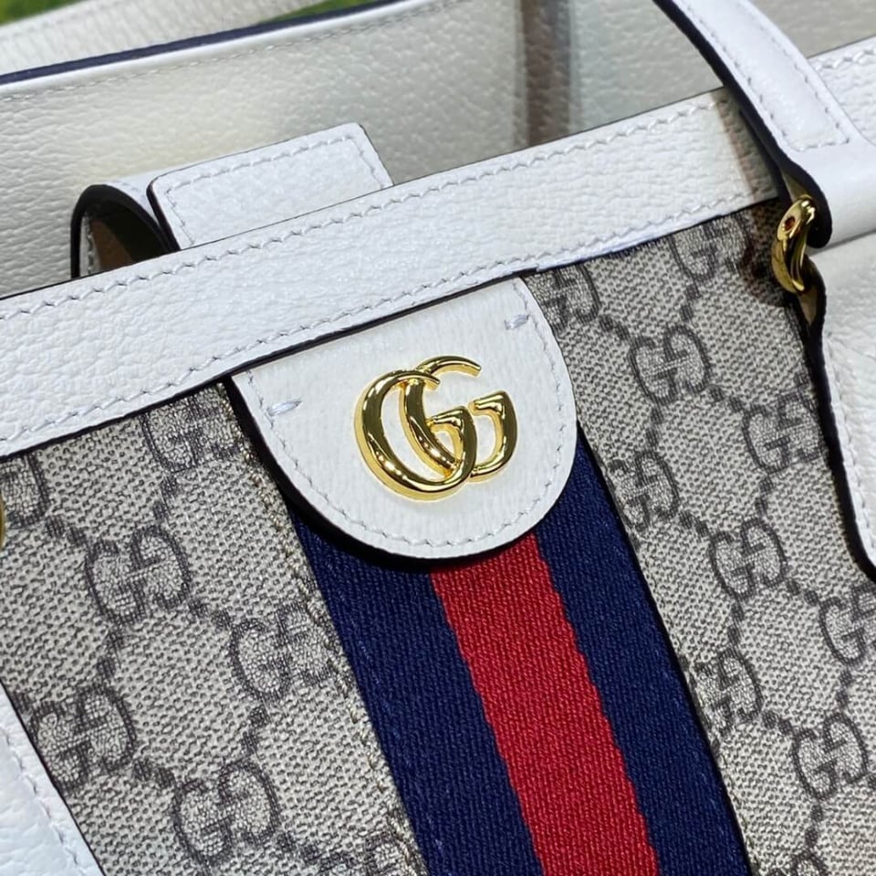 Gucci Ophidia GG Medium Tote White view 7