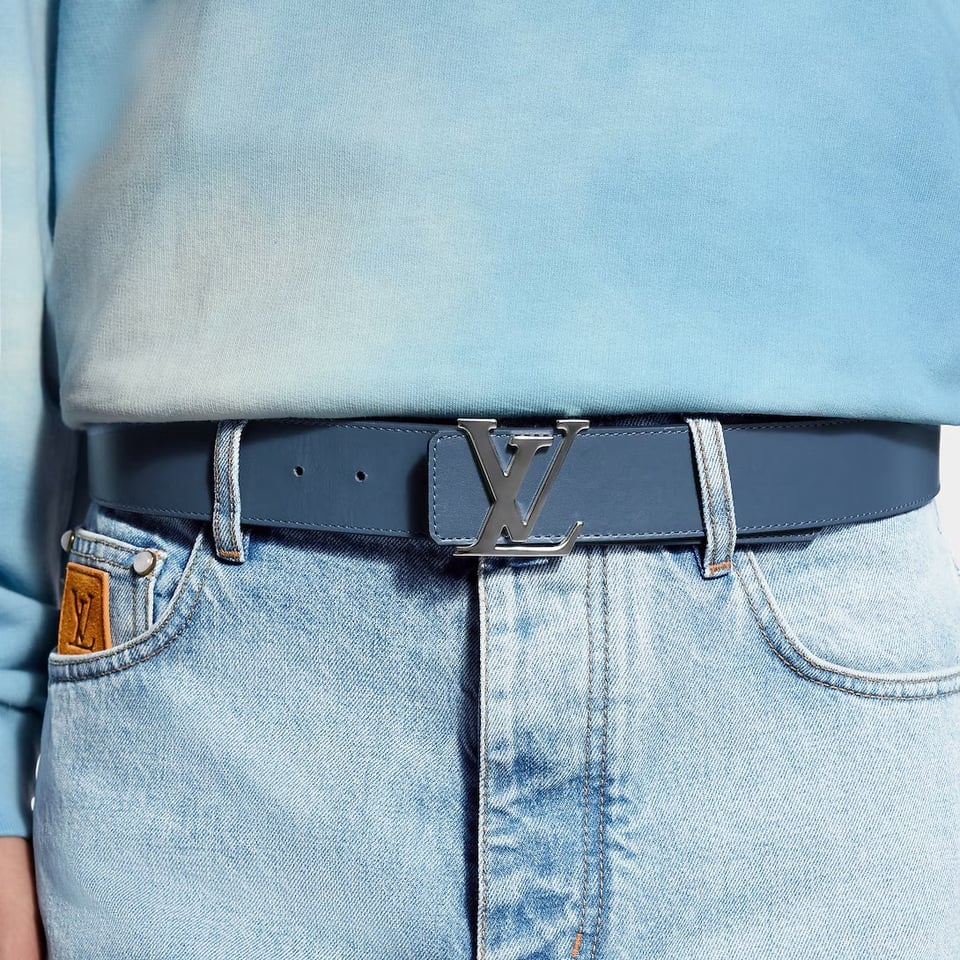 Lv Initiales Monogram Pigment 40mm Reversible Belt M4723V view 5