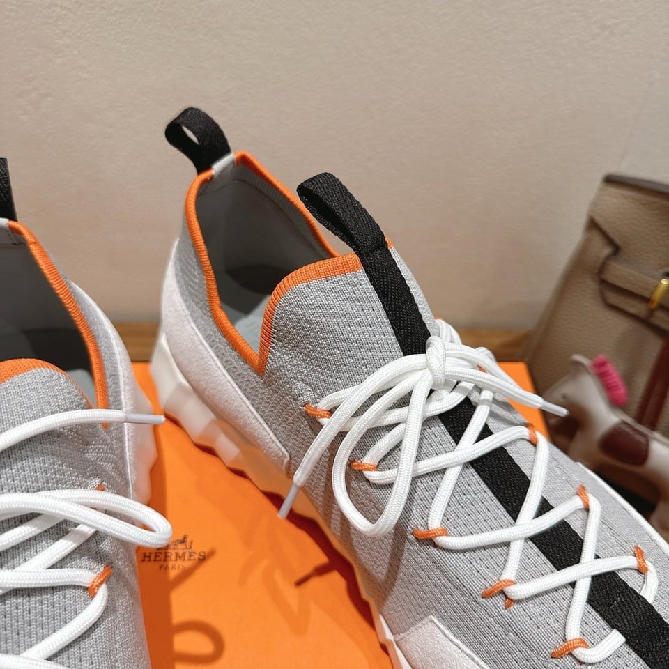 Hermès Day Sneaker Grey- Shoes for Men view 8