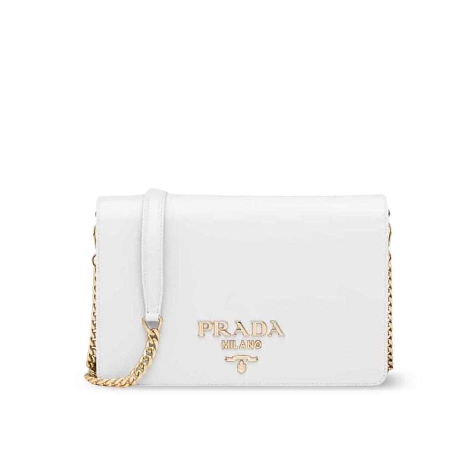 Prada Saffiano Leather Mini Bag White 22Cm view 2