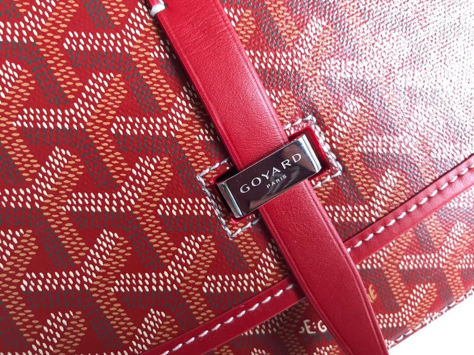 Goyard Belvedere Pm Bag 21Cm Red Canvas view 7