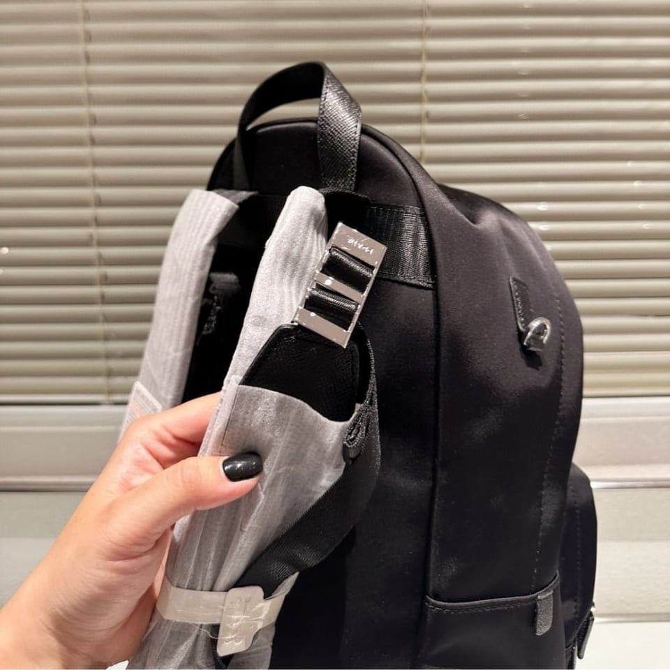 Prada Re Nylon Backpack Black 42Cm view 5