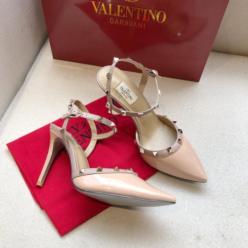 Valentino Rockstud Nude Slingback view 5