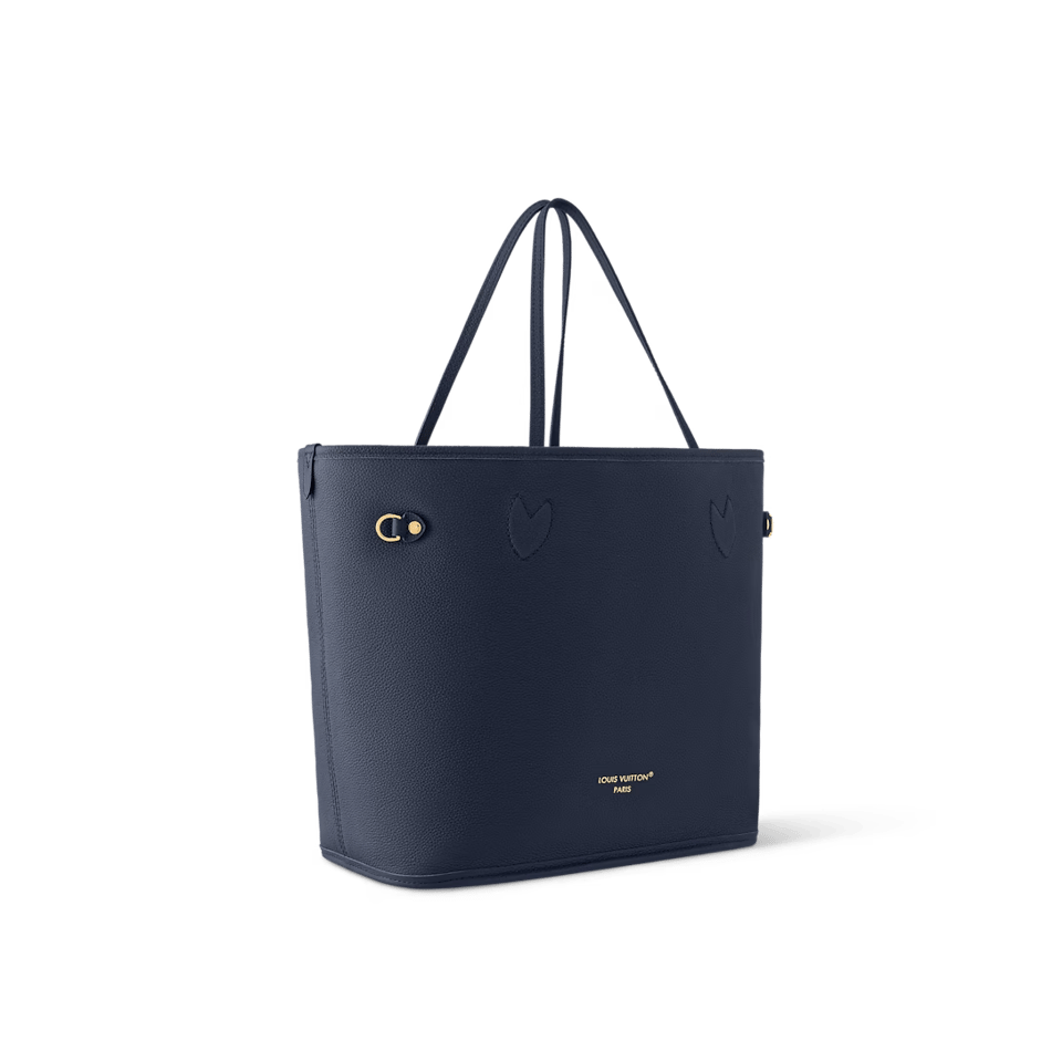 Louis Vuitton Neverfull Inside Out MM Medium Navy Tote Bag 31cm/12.2in M14904 view 8