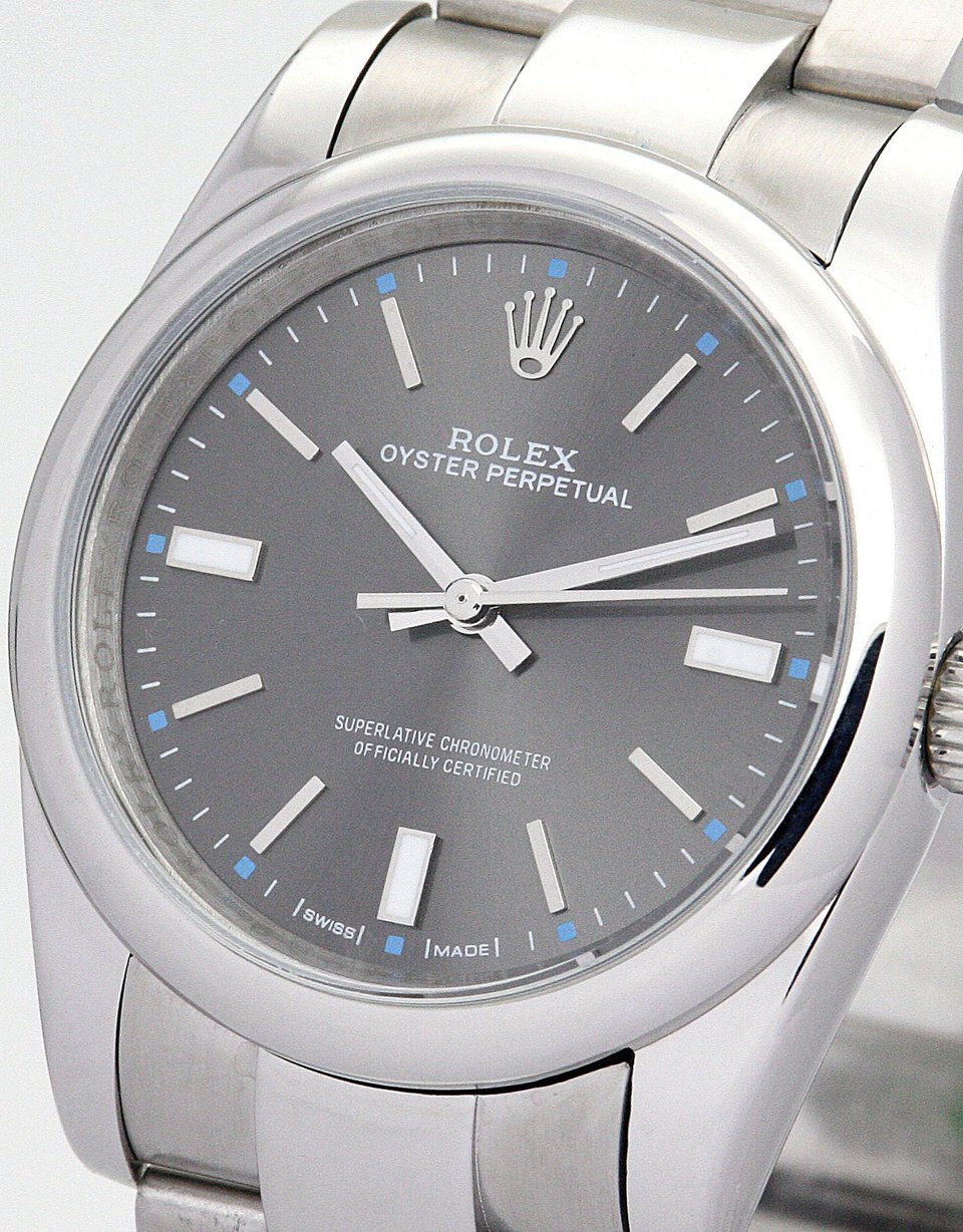 Rolex Oyster Perpetual Lady 31mm Black Dial 177200-2 view 4