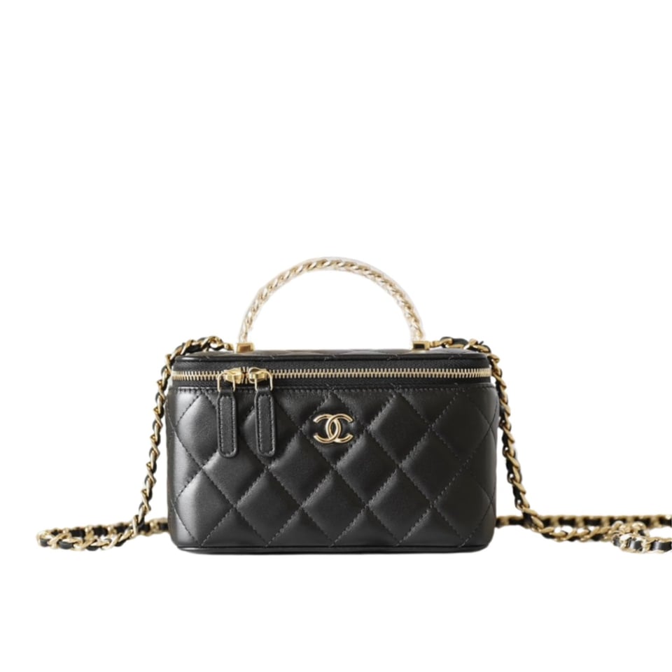 Chanel Small Vanity Case Ss22 Black 17Cm/6.6in