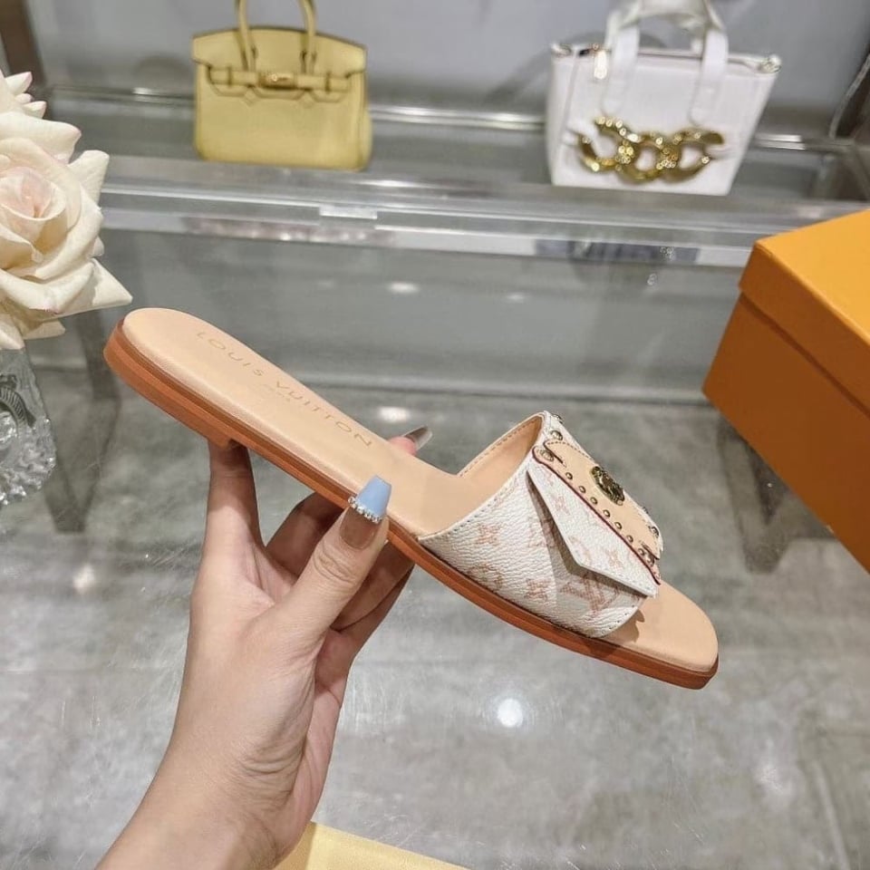 Louis Vuitton Lv Frame Flat Mule 1Acxii view 6