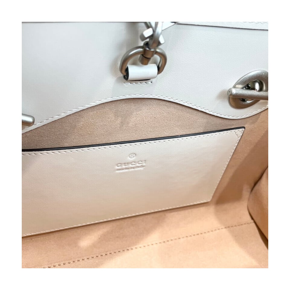 Gucci GG Marmont Small Tote Bag White view 17