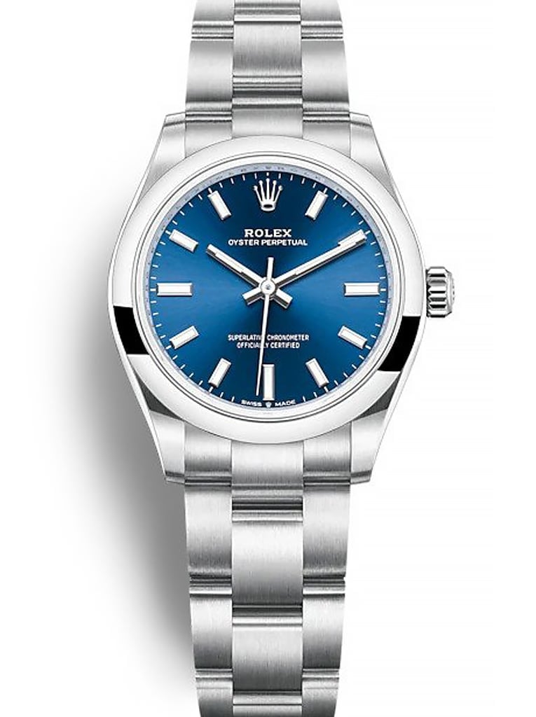 Rolex Oyster Perpetual Lady 31mm Blue Dial 277200 view 2